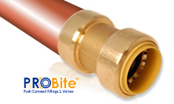 Push Connect ® fittings for copper
