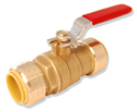 Integrated Full Port Push Connect&trade; Ball Valve 3/4" x 3/4" Full Port Valve w/ Drain