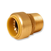 Straight Male Push Connect&trade; Adapter 3/8" PC x 3/8" MNPT